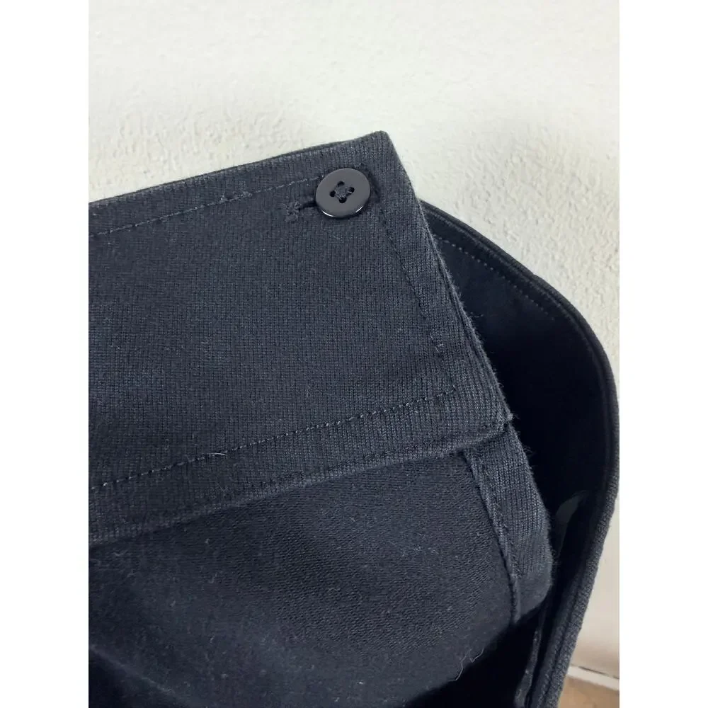 Ralph Lauren Utility Cargo Skirt Womens 6 Black Cotton Buckle Pocket Mini Y2K